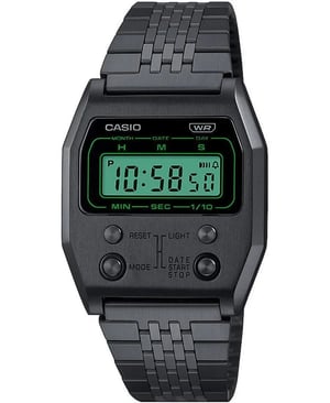 Casio Casio Collectie Vintage Heren Zwarte Horloge A1100B-1EF