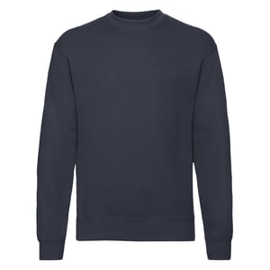 Fruit of the Loom Heren Klassiek 80/20 Ingezet Sweatshirt (Deep Navy)