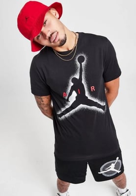 Nike Air Jordan groot grafisch heren-T-shirt in zwart