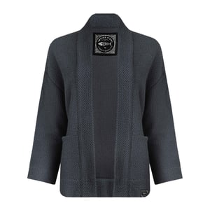 Weird Fish Dames/Dames Santosh Macaroni Cropped Vest (Marine)