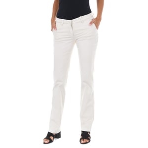 Lange Chinese broek met rechte zomen 70DBF0028-R123 vrouw
