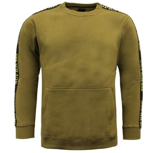 Supra Streeter Crew Neck Sweatshirt Olijf Heren Pullover Trui 102085 382 A38E
