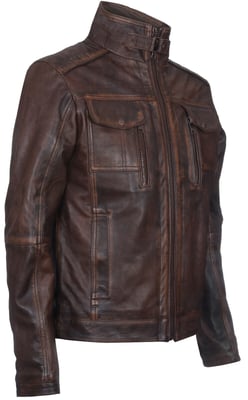 Leren Biker Distressed motorjas