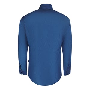 Aquascutum blauw shirt met lange mouwen en gestreept patroon