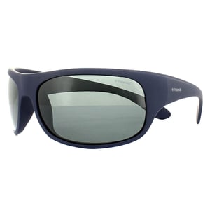 Polaroid Sport Wrap unisex mat donkerblauw grijs gepolariseerde zonnebril