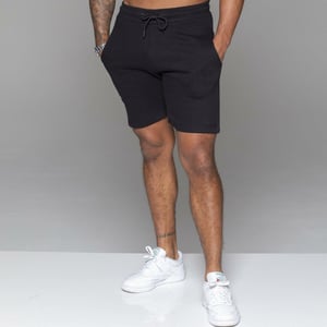 MYT Heren Fleece Korte Broek Zwart