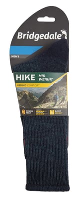 Bridgedale - Heren Wandeling Middelgewicht Merino Wol Sokken - Marineblauw