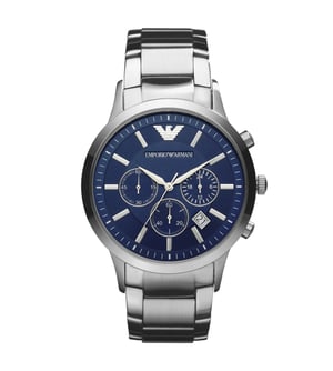 Emporio Armani Renato Heren Horloge Zilverkleurig AR2448