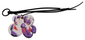 Costume National Heren wit leder vlinder logo sleutelhanger C'N'C sleutelhanger
