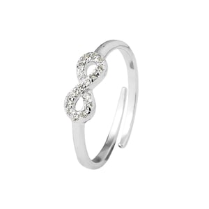 DIADEMA - Ring Infini - Wit - Zwarte Nacht Collectie