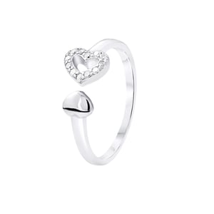 Hartring Animable Zirkoniumoxiden Zilver 925 - Darling