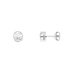 Ronde solitaire trekvlooien 6 mm Serti Clos Zirkoniumoxiden - Desir 6