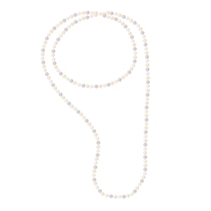 OPERA zoetwater parel 7-8mm veelkleurige lengte 120 cm