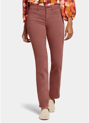 Marilyn Straight Jeans Oranjebruin Gekleurde Denim | Ginger