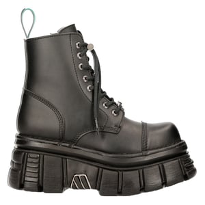 New Rock Vegan lederen gevechtsplatformlaarzen - TANKMILI083-VS2