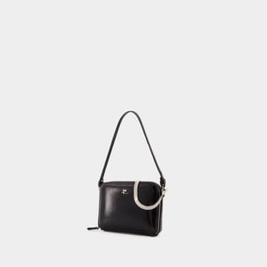 Courreges Handtas Cloud Chained Naplack - - Leer - Zwart