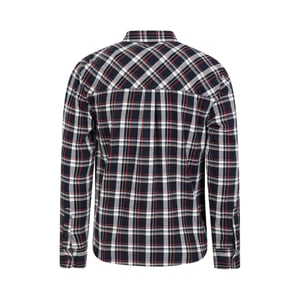 Mountain Warehouse Heren Overhemd met lange mouwen in molton (Blauw)