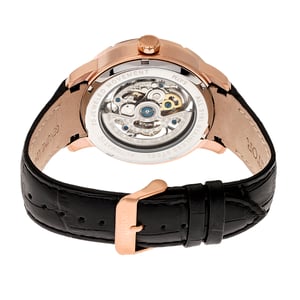 Heritor automatisch Ryder-skelethorloge met leren band