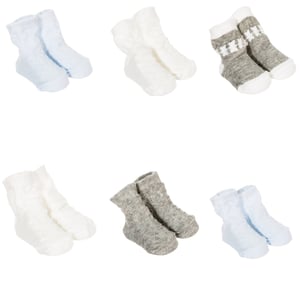 Set-6 bedrukte sokken 2001 baby