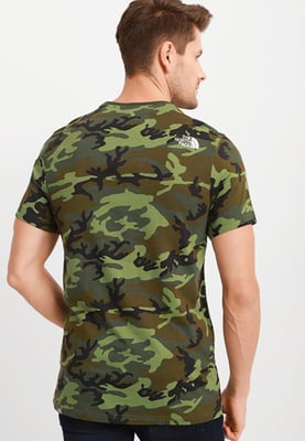 The North Face Heren T-shirt SS Simple Dome Tee Camo Print