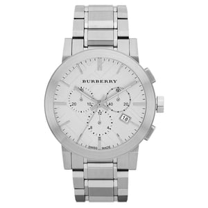 Burberry BU9350 Groot Ruit Roestvrij Staal Armband Herenhorloge