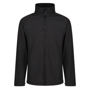 Regatta Roestige Heren Softshell Windbestendige Fleece Jacket (Allemaal zwart)