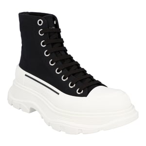 Alexander McQueen Tread Slick Boot in Zwart/Wit