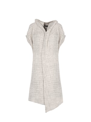La Haine Inside Us Cardigan Asymmetric Vrouw Wit
