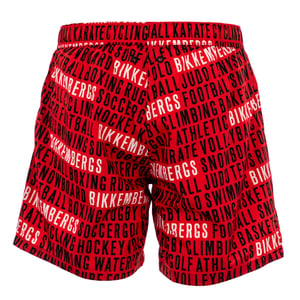 Bikkembergs  Zwemshorts Allover    Rood
