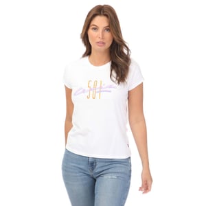 Vrouwen Levi's Graphic Authentieke T-shirt in Wit