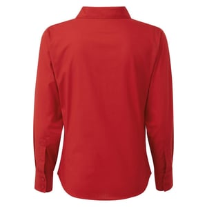 Premier Dames/Dames Shirt Met Lange Mouwen (Rood)