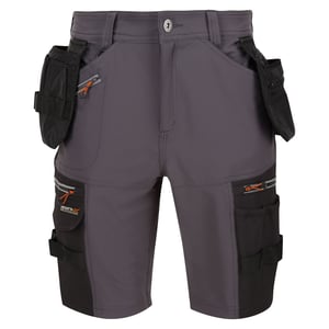 Regatta Heren Infiltrate Afneembare Holster Pocket Shorts (Strijkijzer/zwart)