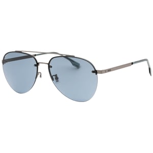 Hugo Boss grijze lens donker ruthenium grijze zonnebril