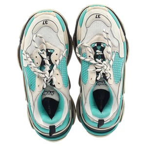 Balenciaga Triple S Sneakers in Turquoise Polyester