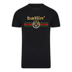 Ballin Est. 2013 Tee SS Tiger Lines Shirt Zwart