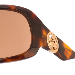 LO736S dames vierkante acetaten zonnebril