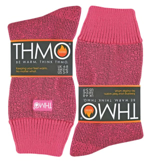 THMO - Dames Fleece Gevoerde Winter Thermische Sokken - Roze