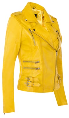 Dames leren Brando bikerjack-Loddon