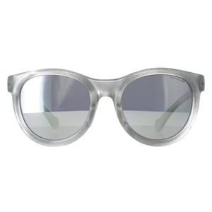 Moncler ML0087 20D grijze transparante spiegelzonnebril