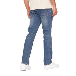Crosshatch Heren Denim Jeans met print (Stone Wash)