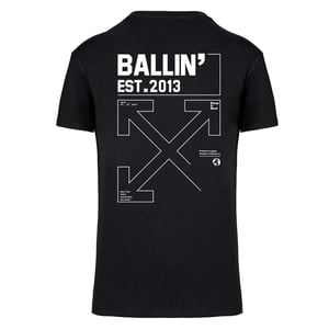 Ballin Est. 2013 Tee SS Backprint Cross Shirt Zwart
