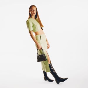Le Chiquito Medium Tas - Jacquemus - Leer - Zwart