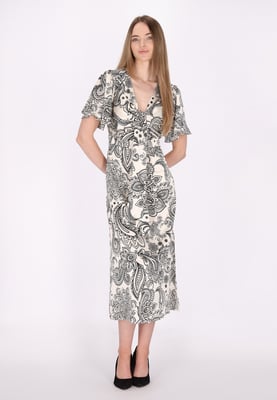Dreimaster Jurk Dames wit zwart