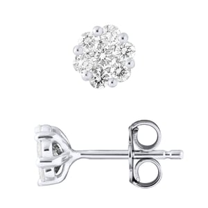 Stud Earrings Diamond 0,70 Cts - White Gold