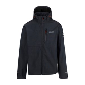 Trespass Heren Justin DLX Marl Soft Shell Jas (Zwarte mergel)