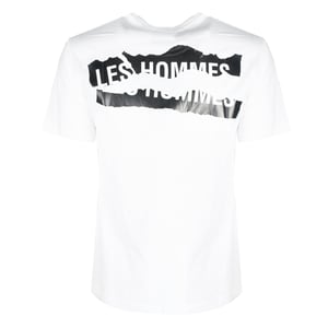 Les Hommes T-shirt Mannen Wit