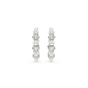 Swarovski 'Matrix Pearl' Dames Oorbellen van Basismetalen - Zilver 5709256