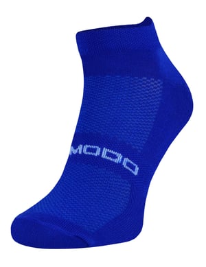Merinowol hardloopsokken | Comodo | Lichtgewicht gedempte enkelsportsokken voor heren en dames - Blauw