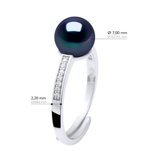 Ringen Sieraden - Echte Gecultiveerde Zoetwaterparel Rond 7-8 mm