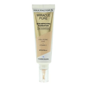 Max Factor Miracle Pure Skin Improving 24U Hydratatie Foundation 30ml - 76 Warm Goud